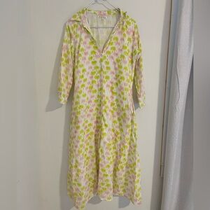 Marea Palms Shirt Dress Medium